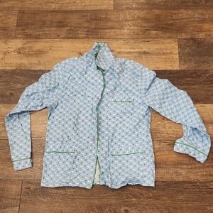 PINK Victoria's Secret Blue and Green Dog Pattern Sleep Shirt